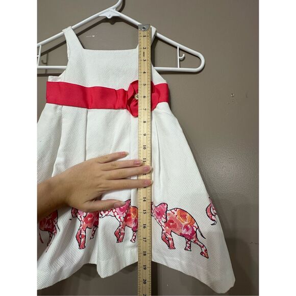 NWOT Janie & Jack Elephant Pique Empire Waist Baby Girl  Dress 12-18 Months - Picture 10 of 12
